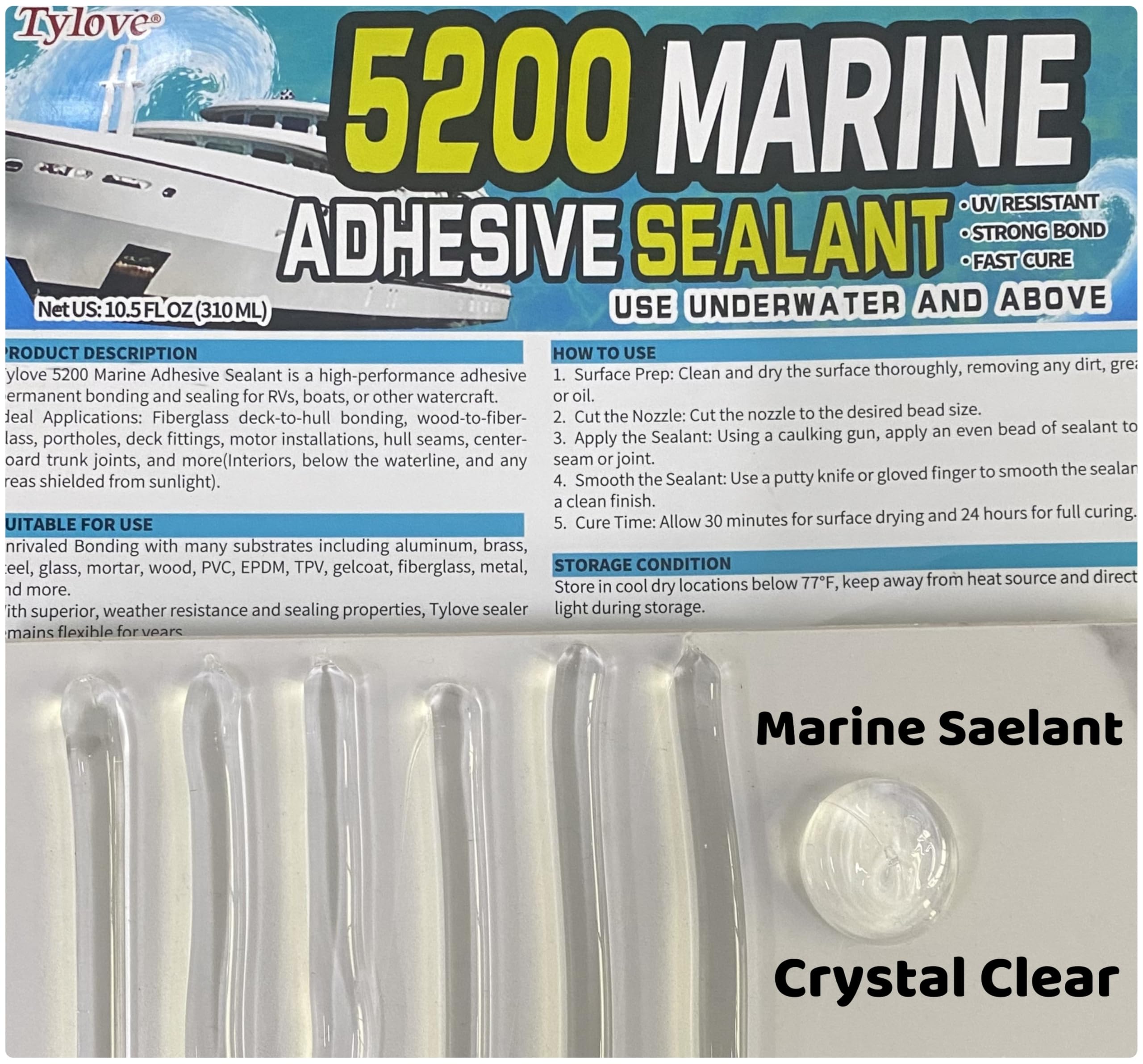 Sealant delivering 500 PSI tensile strength