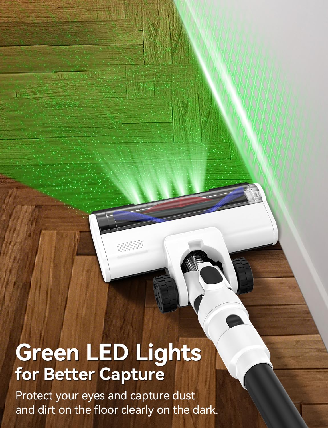 Self-standing cordless vacuum design for easy storage