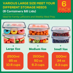 Two 50oz containers for portions
