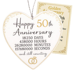 50th wedding valentines gifts love ornament story card