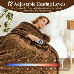 50x60 inch size heated blanket with controller