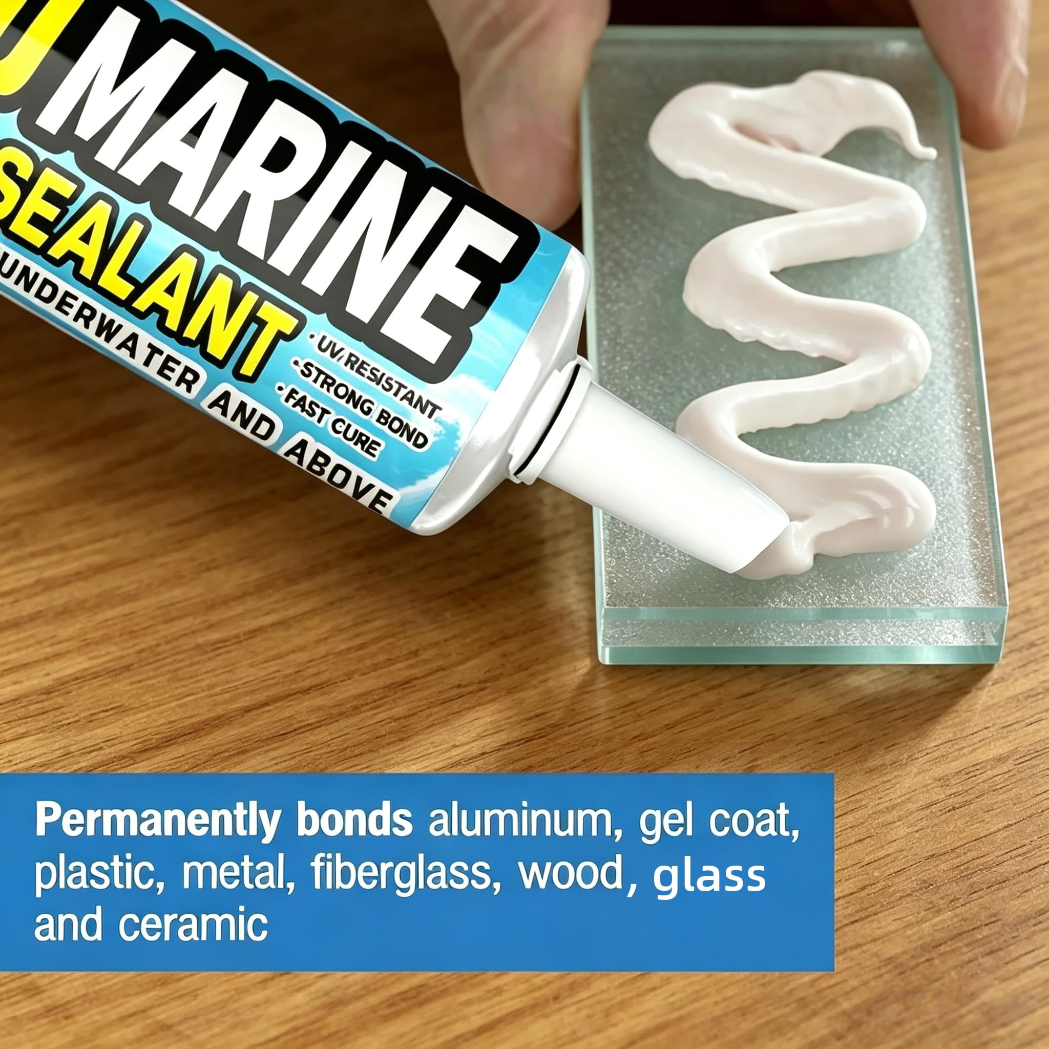 white 3oz marine sealant adhesive for boats