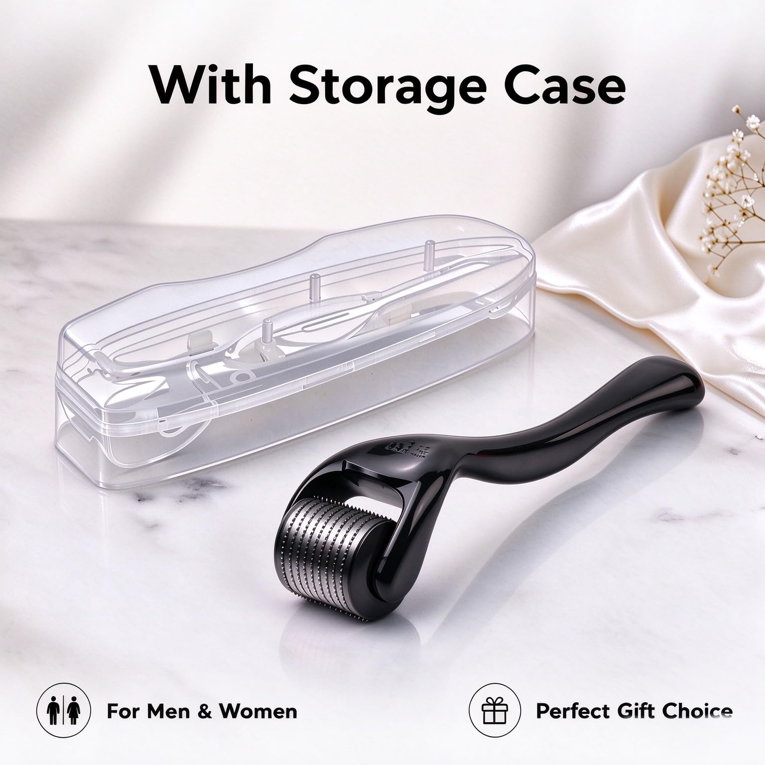 540 Titanium Derma Roller with storage case