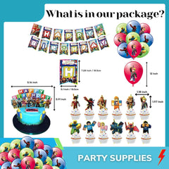 24Pcs cupcake toppers from 58 Pcs Game Party Decorations