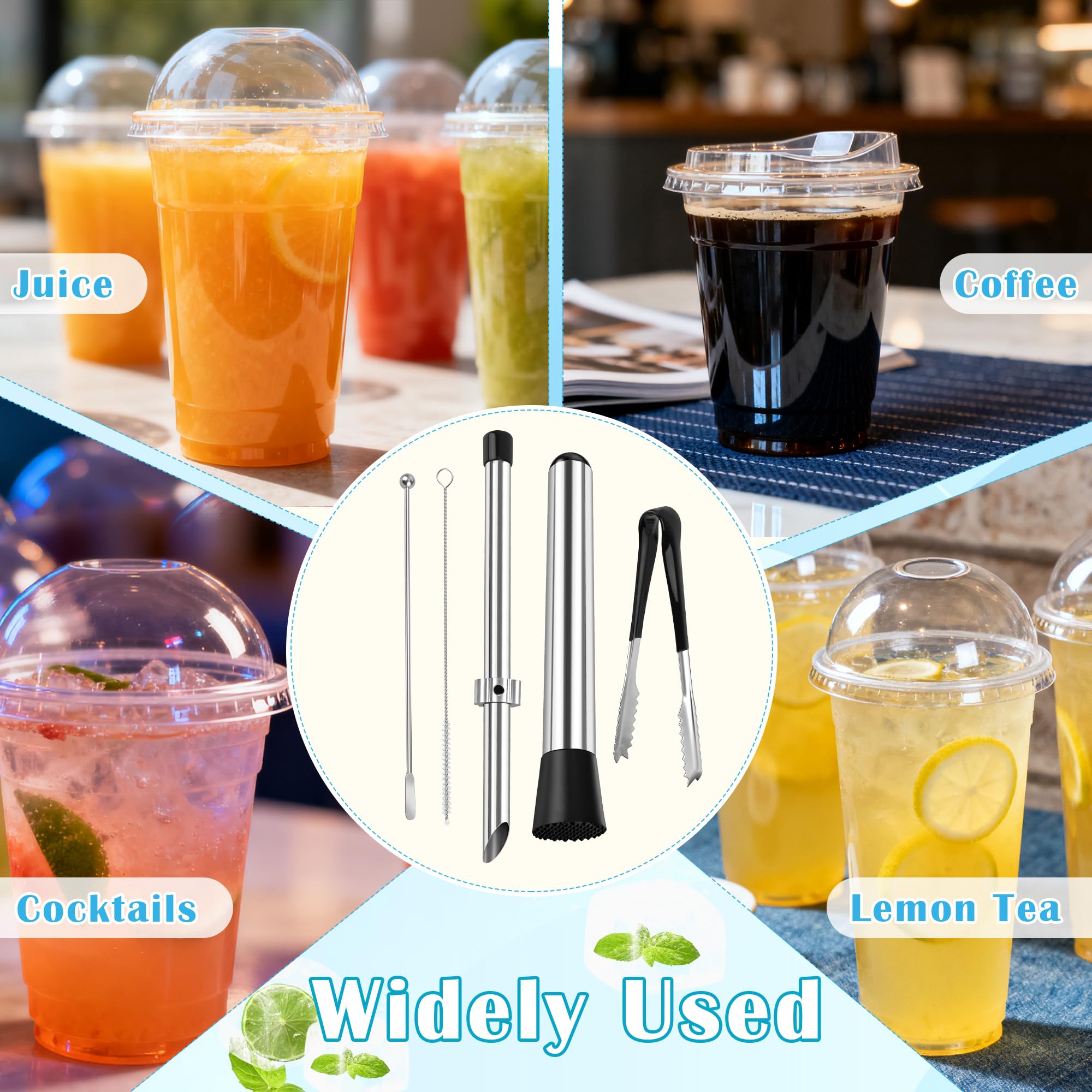 5Pcs straw hole puncher set components