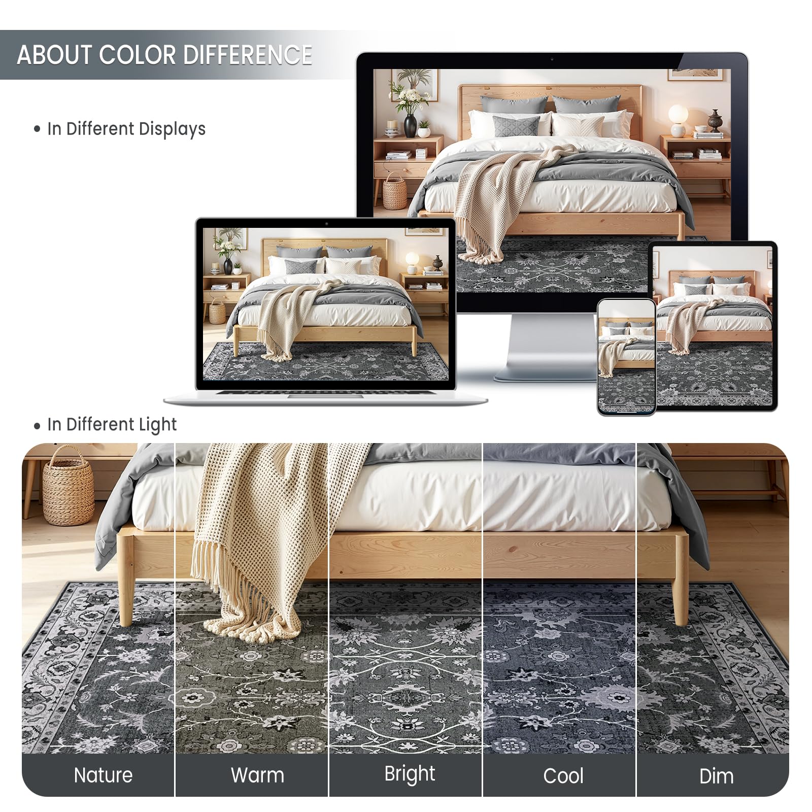 Rug may arrive with temporary shipping creases and unroll