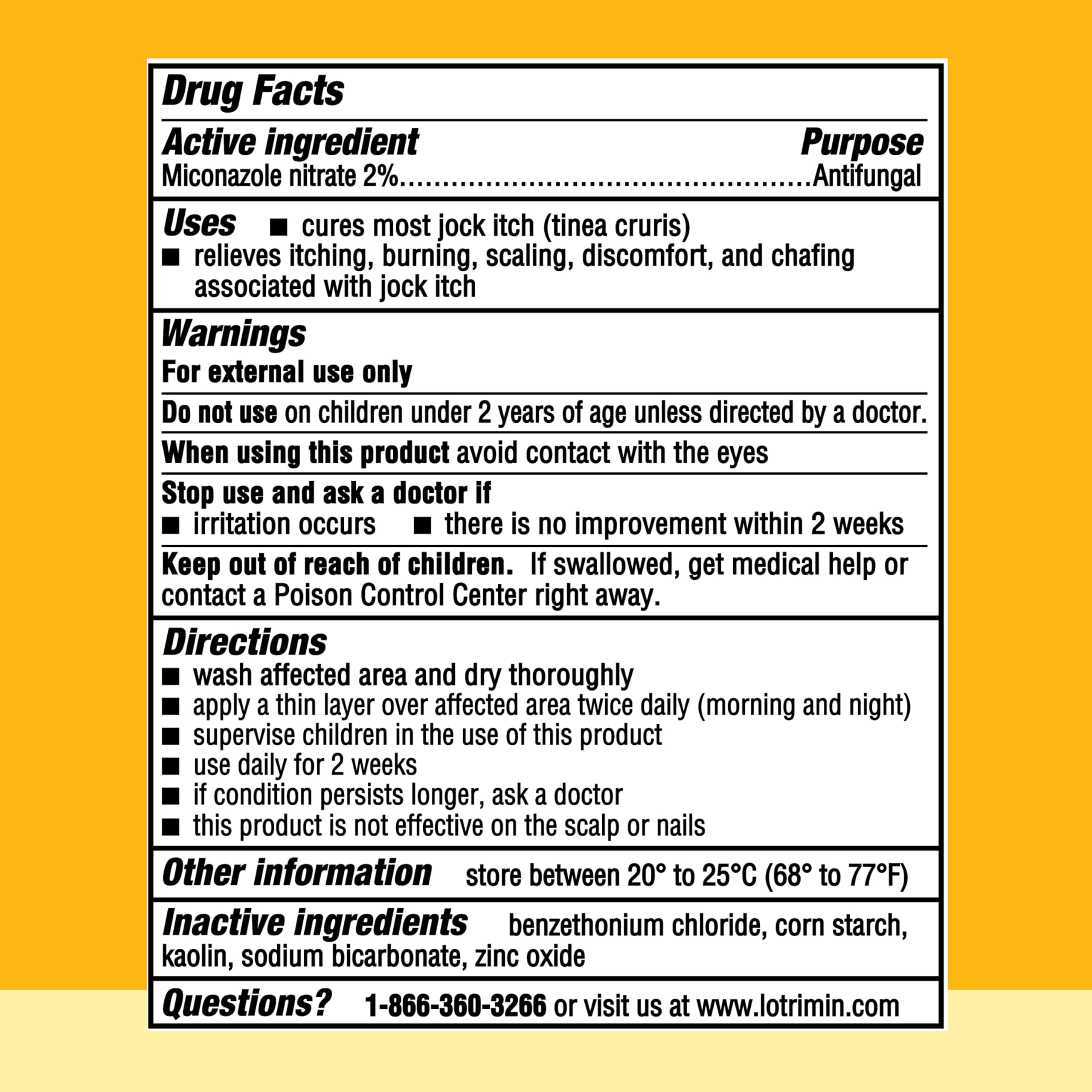 Lotrimin Jock Itch Powder bottle or box image