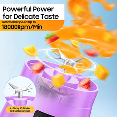 65 watt portable blender high-speed 18k rpm blades in action