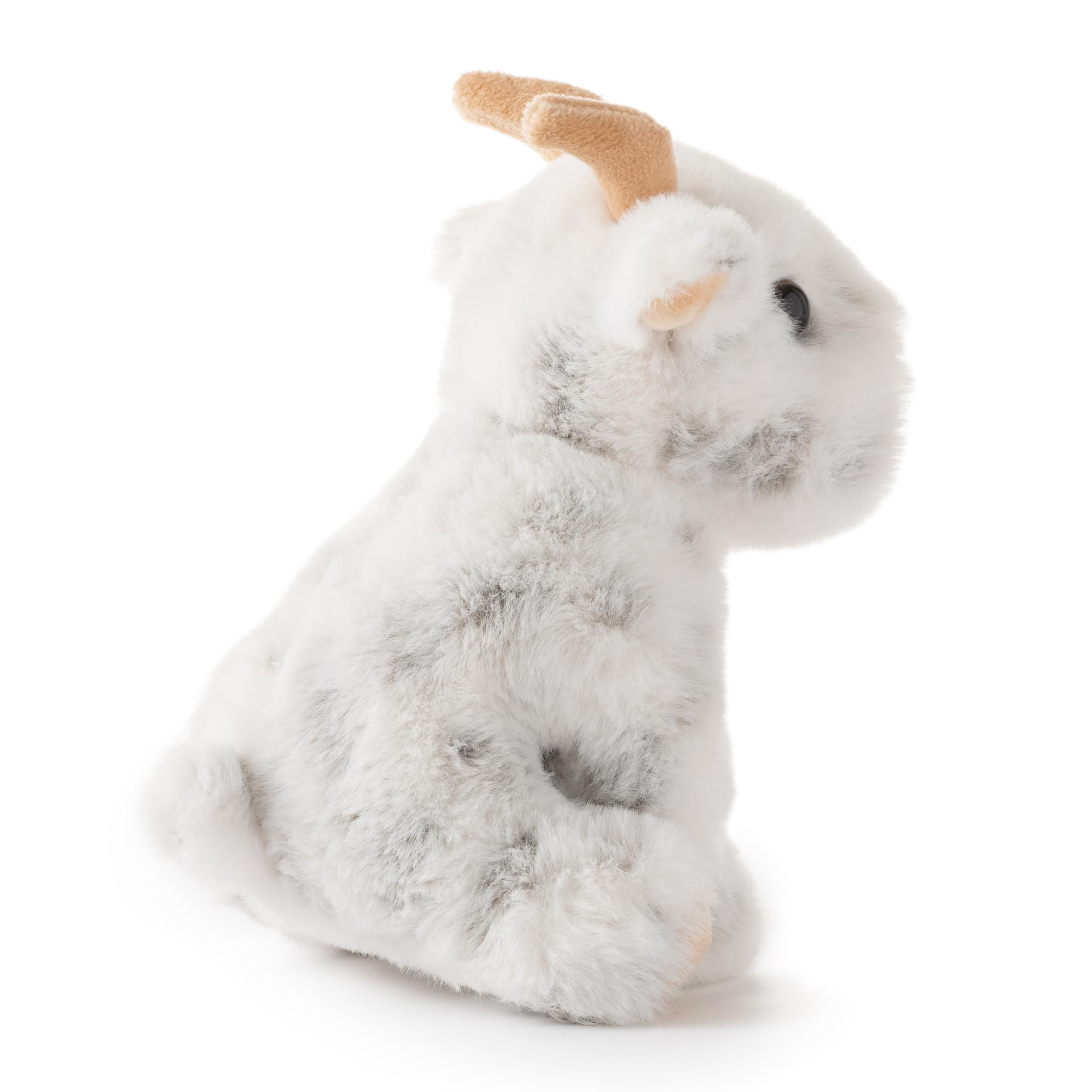 Compact 6 inch goat plush travel ready