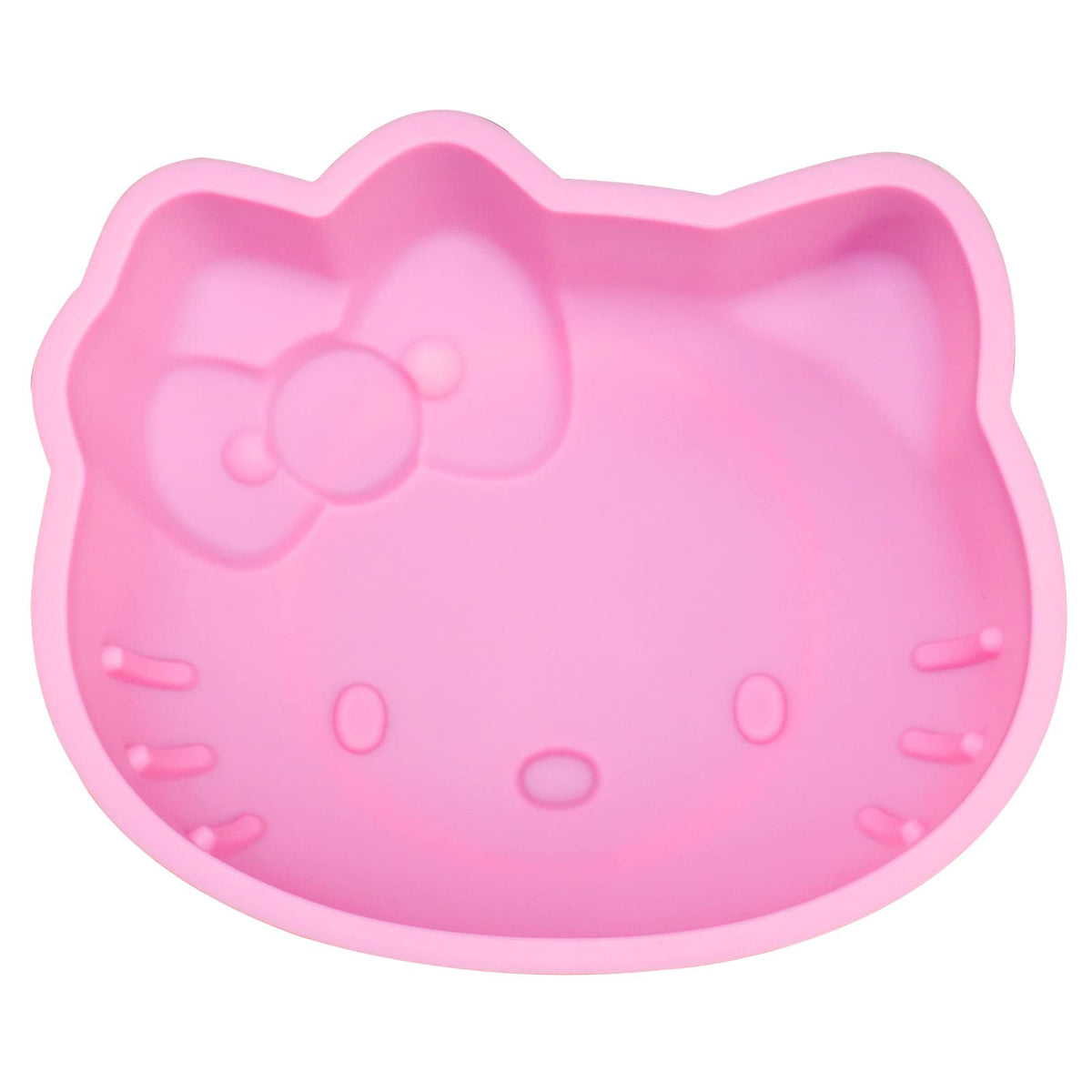 6 inch cute cat silicone fondant mold on white background