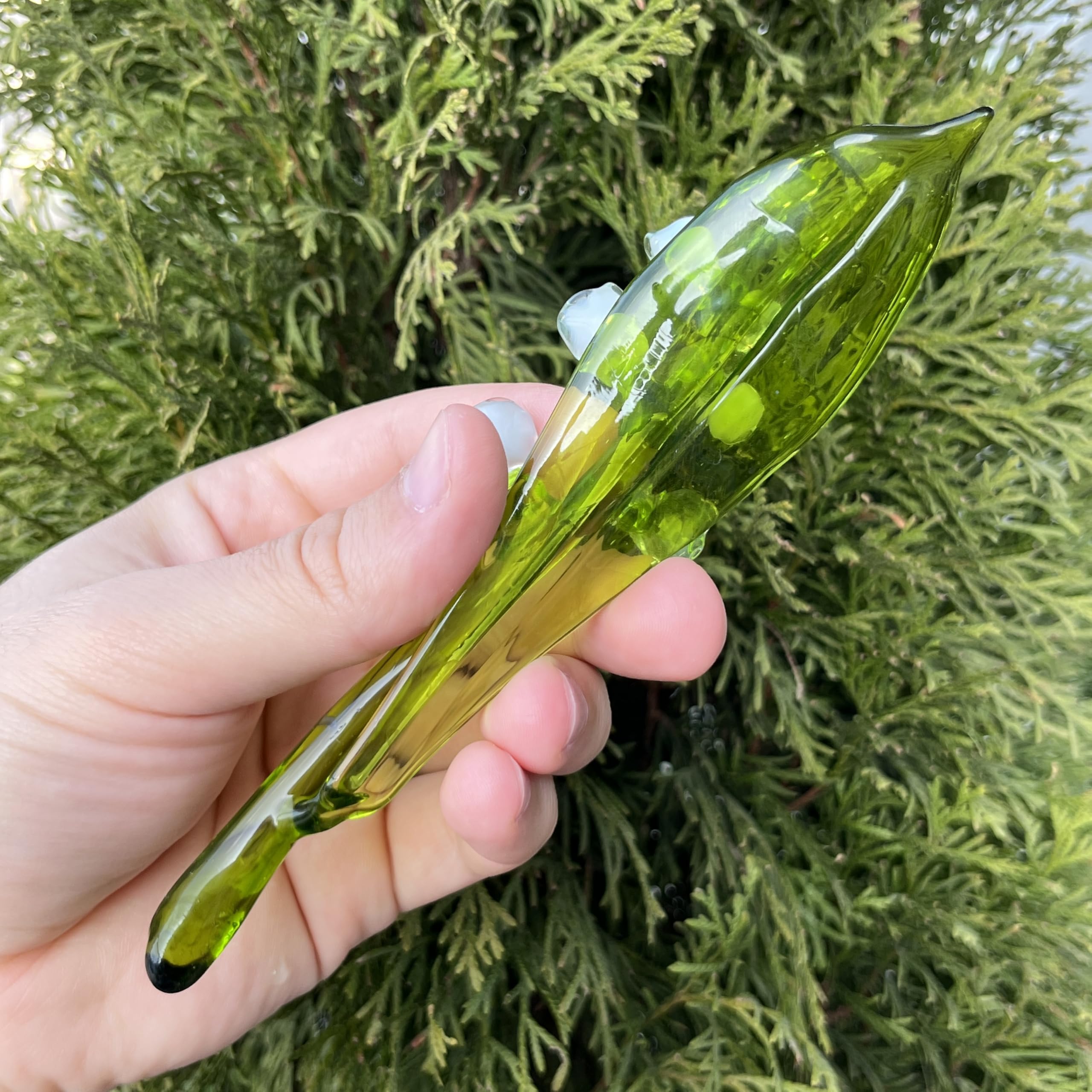 Blown glass Lily of The Valley figurine decorative piece