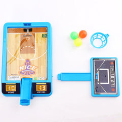 Six mini balls included with basketball shooting game