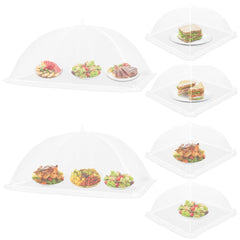 Six pack outdoor mesh food covers set