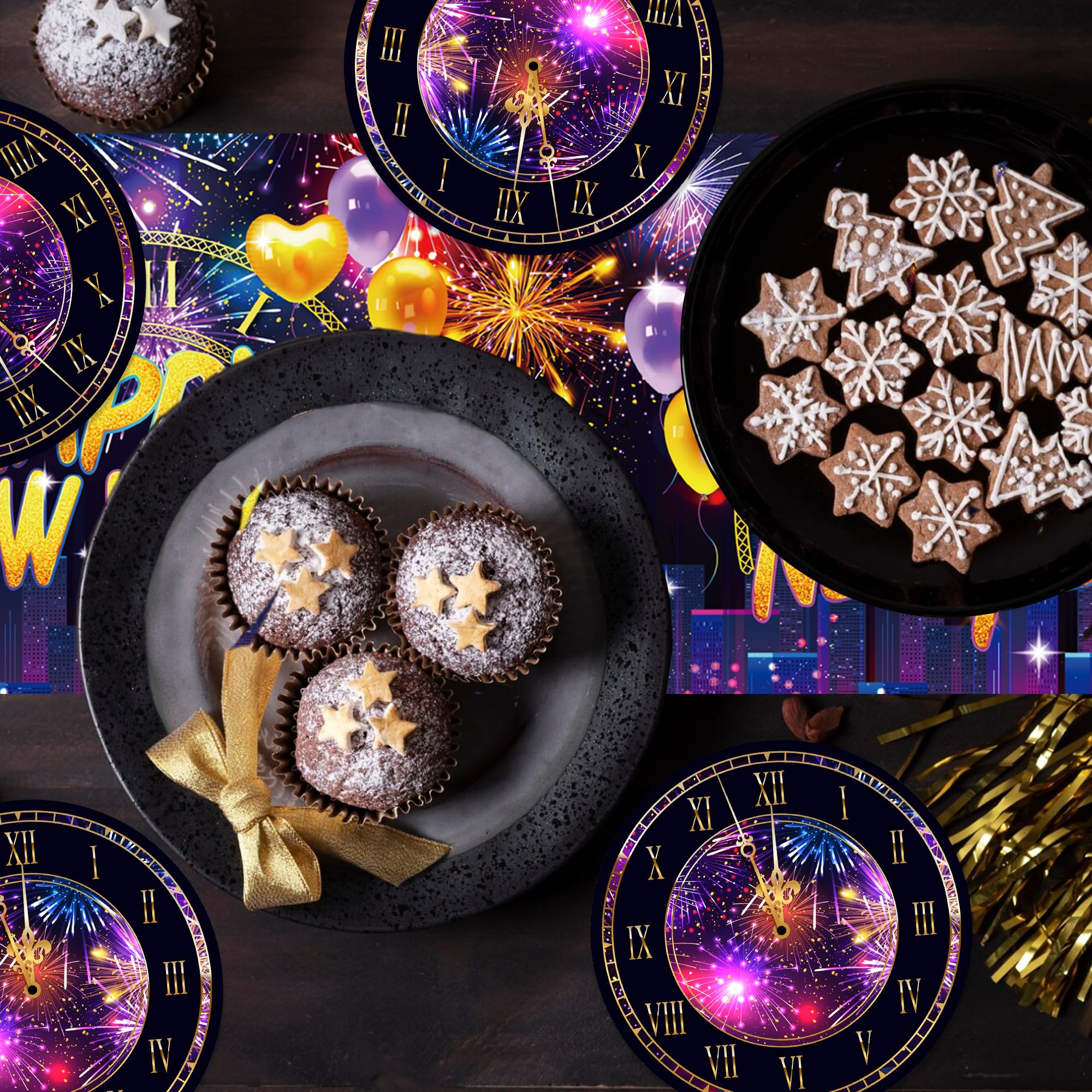 New Year 2026 table decor for home office or event venues