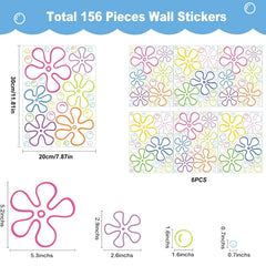 Bubble and flower decals for kids room ocean theme