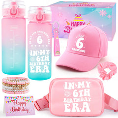 Water bottle 600ml with cap included in gift set for six year old girls