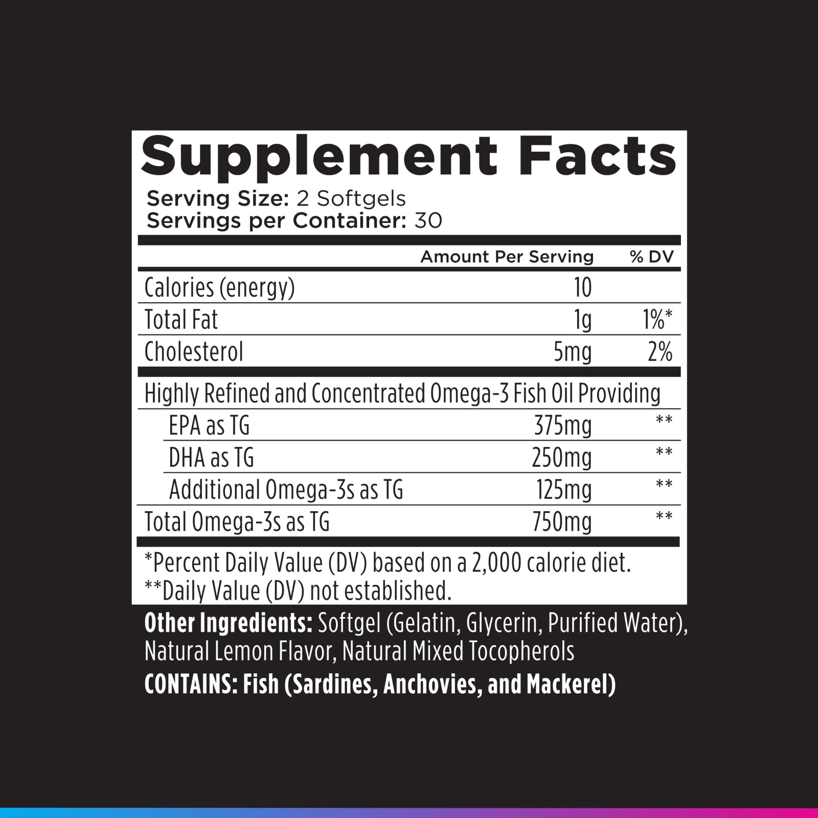 Livingood Daily omega-3 fish oil product packaging and label