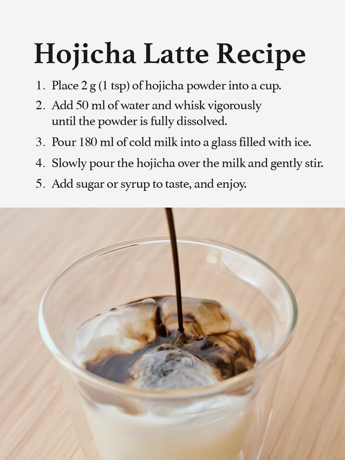 60g tin packaging for hojicha powder