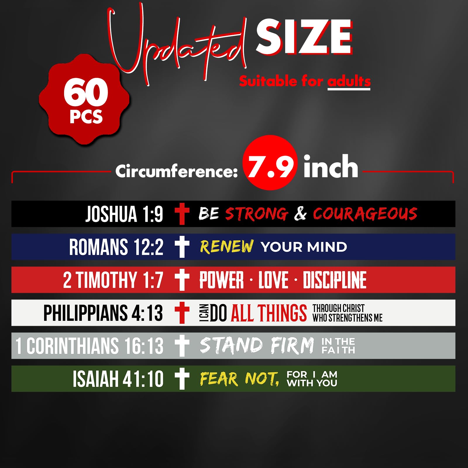 8 inch standard size silicone wristbands for adults