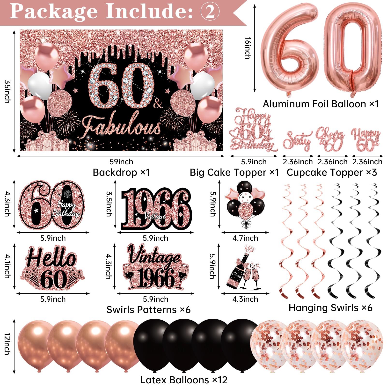 63 inch soft fabric sash with pin for 60th birthday