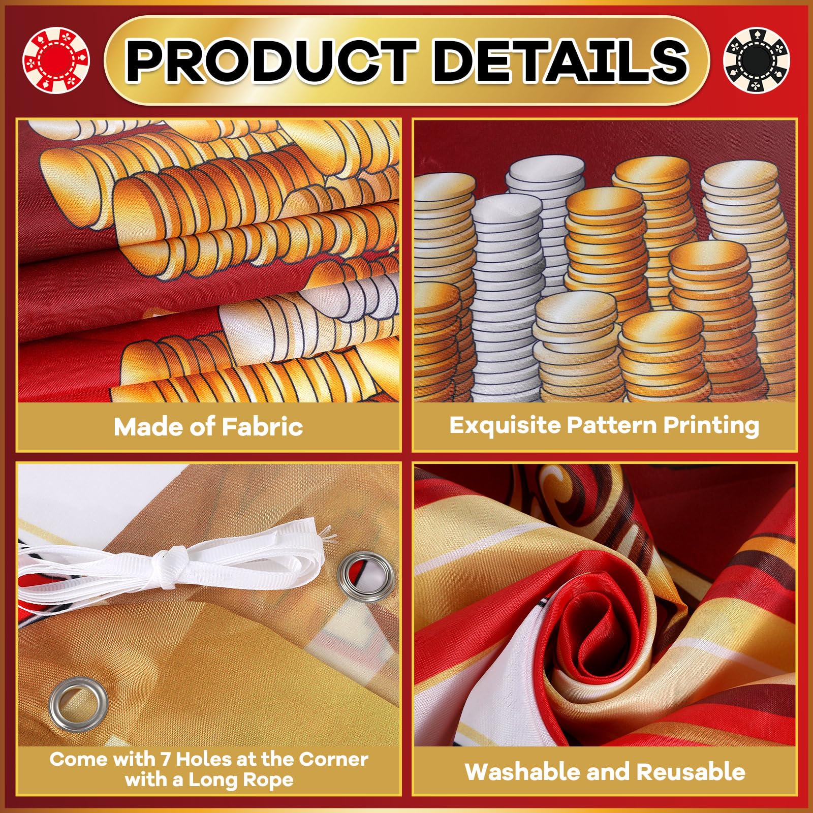 66 shaped cards with 11 designs for casino game