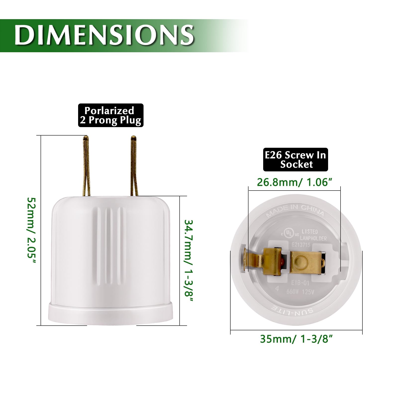 660W 125V rating label on adapter