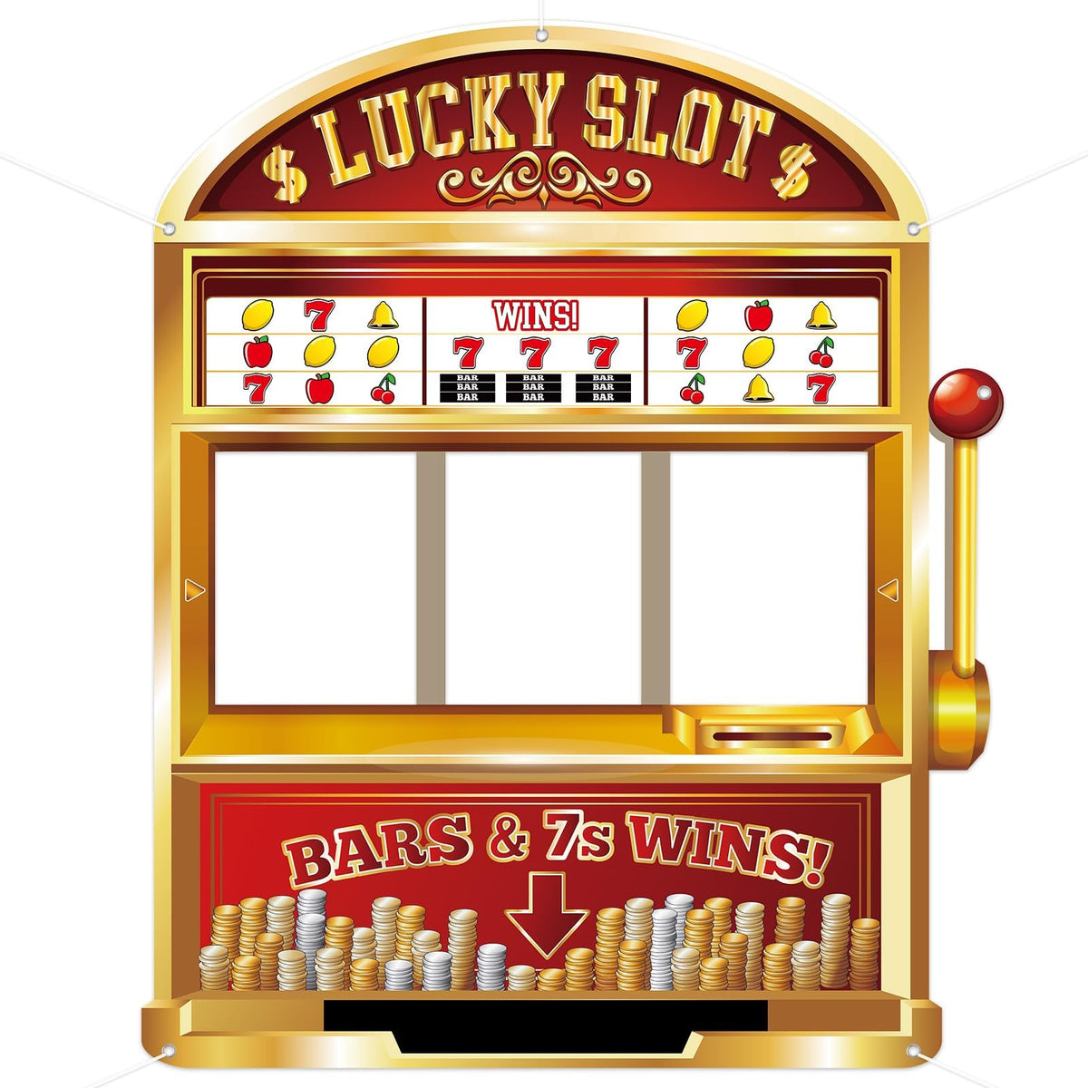 67 Pcs Casino Game Photo Prop backdrop frame
