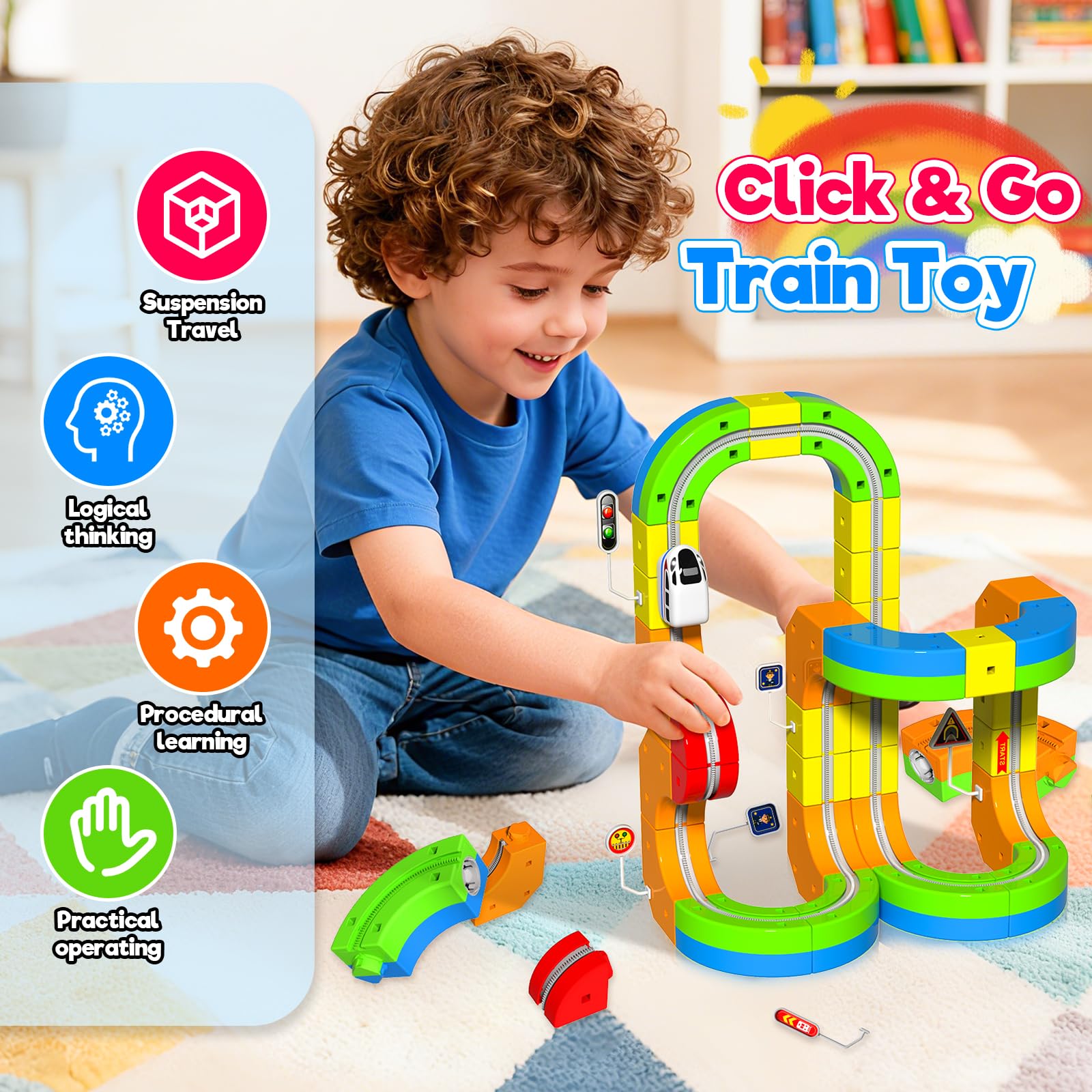 Goody King Electric Train Set for Kids ages 3 to 8