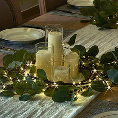 6ft vine lights with timer feature