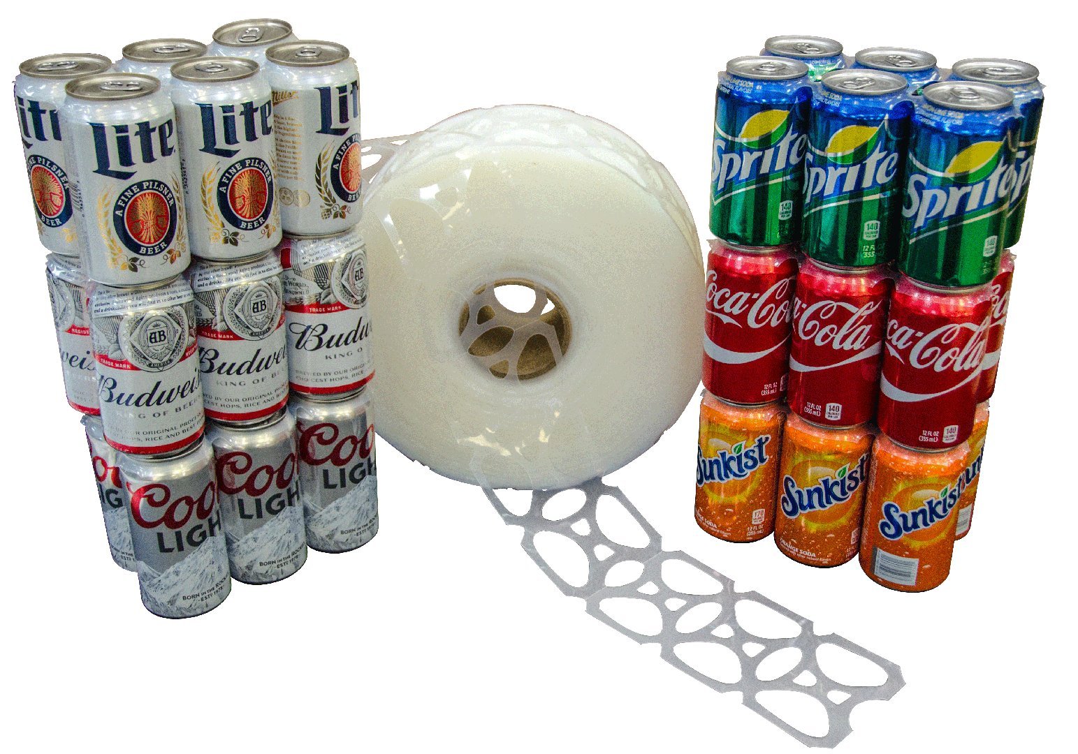 Six pack 1000ct Can Rolls universal fit for 12 oz cans