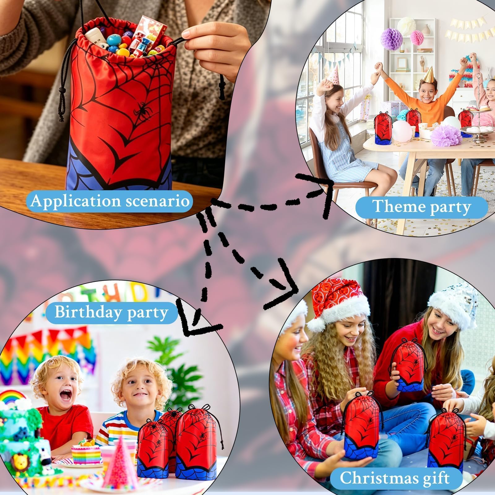 Waterproof tear resistant party bags for indoor outdoor use HLHLLSW