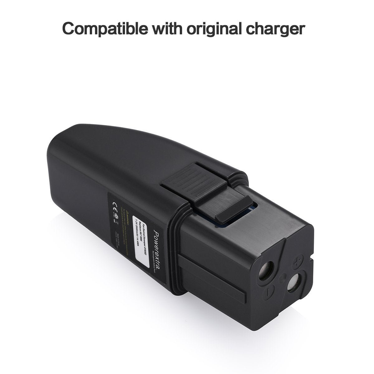 Battery dimensions 1.6 x 1.6 x 4.1 inches for Ontel Swivel Sweeper battery