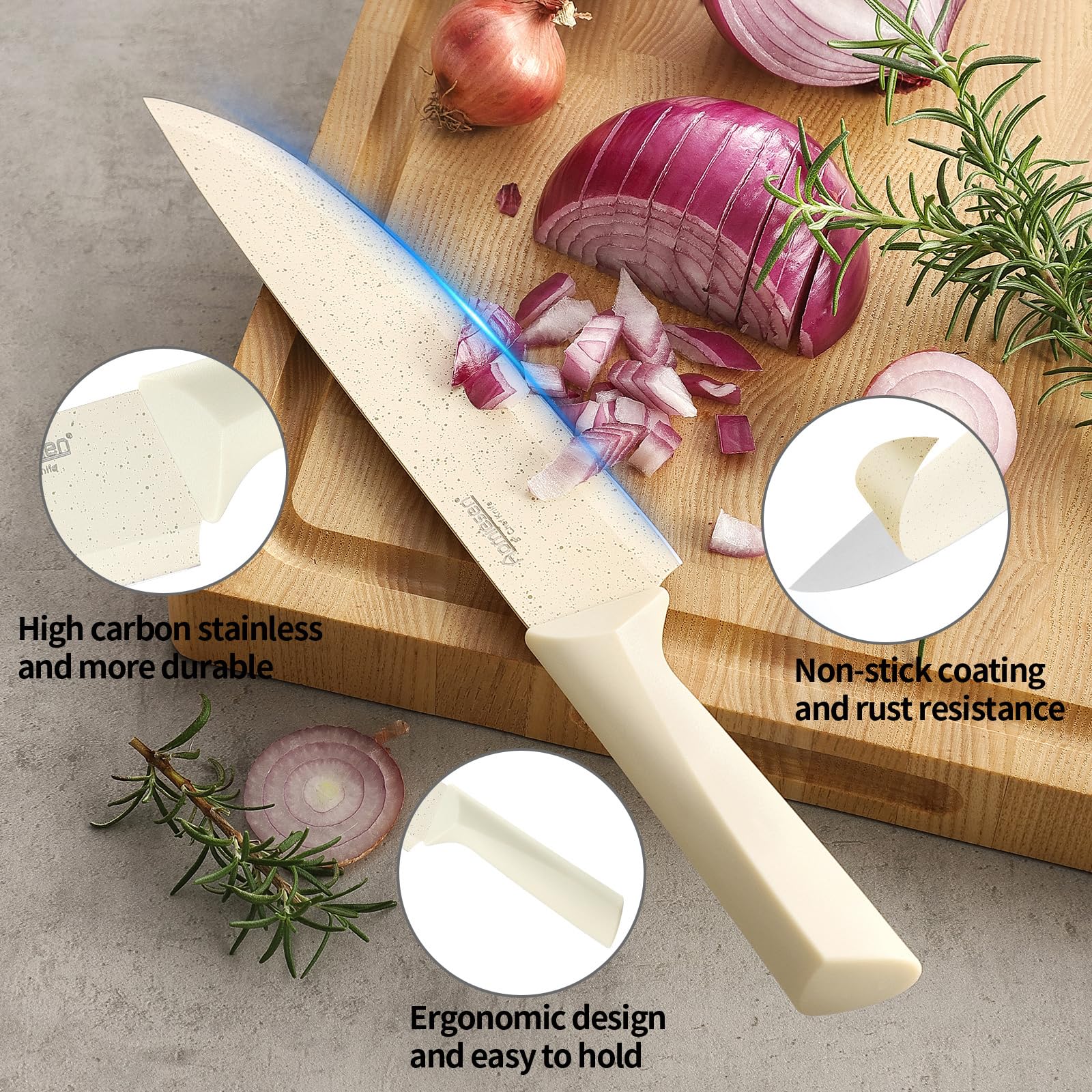 7 inch santoku knife from stainless steel knife set