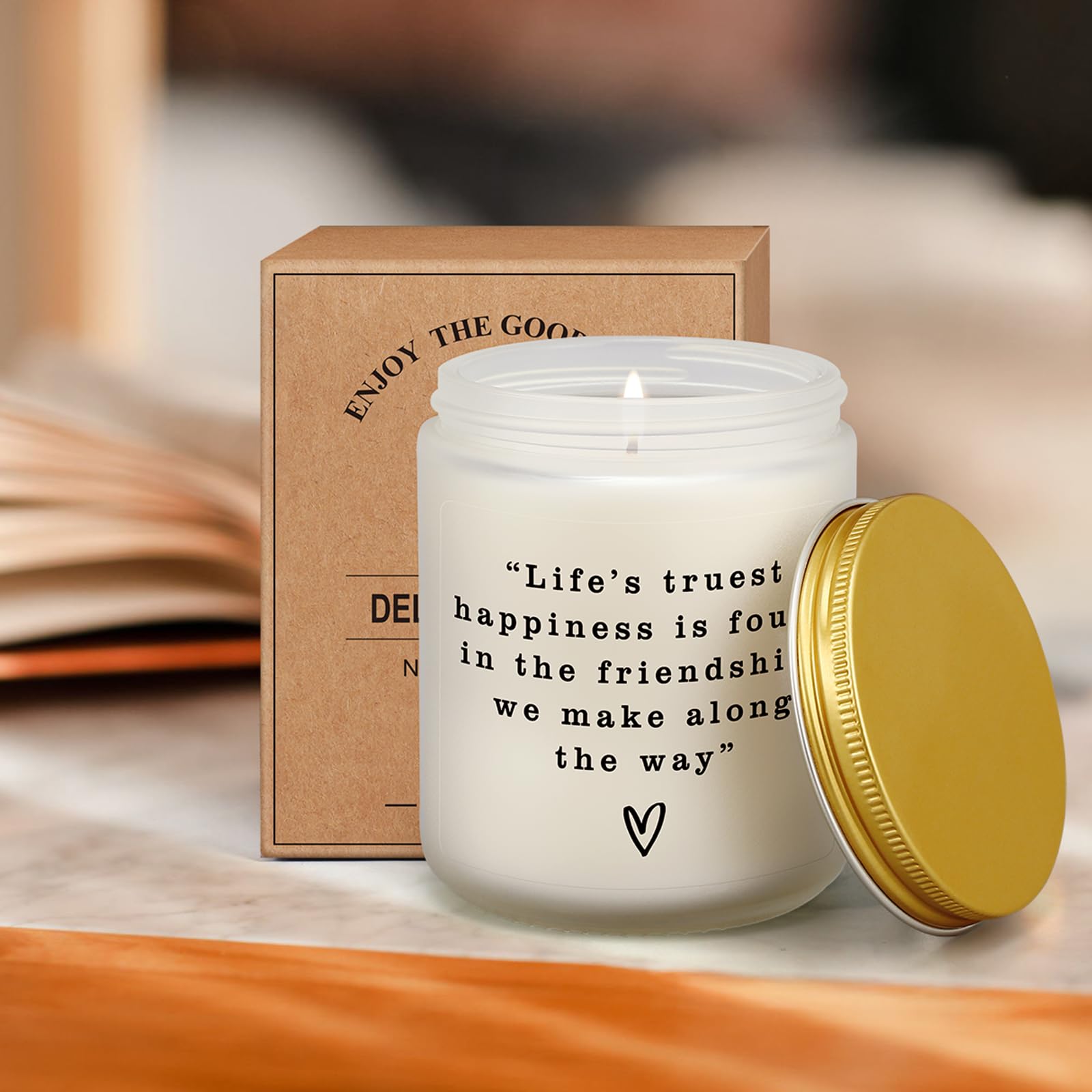 7 oz capacity candle for long burn