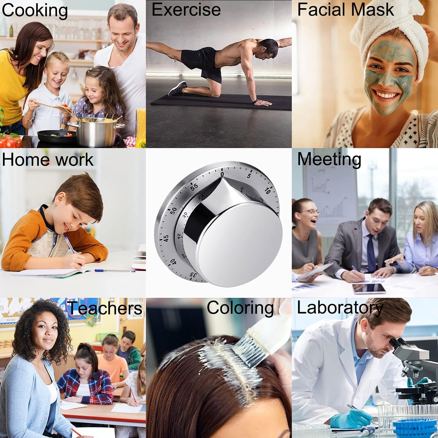 70dB alarm timer for cooking and study