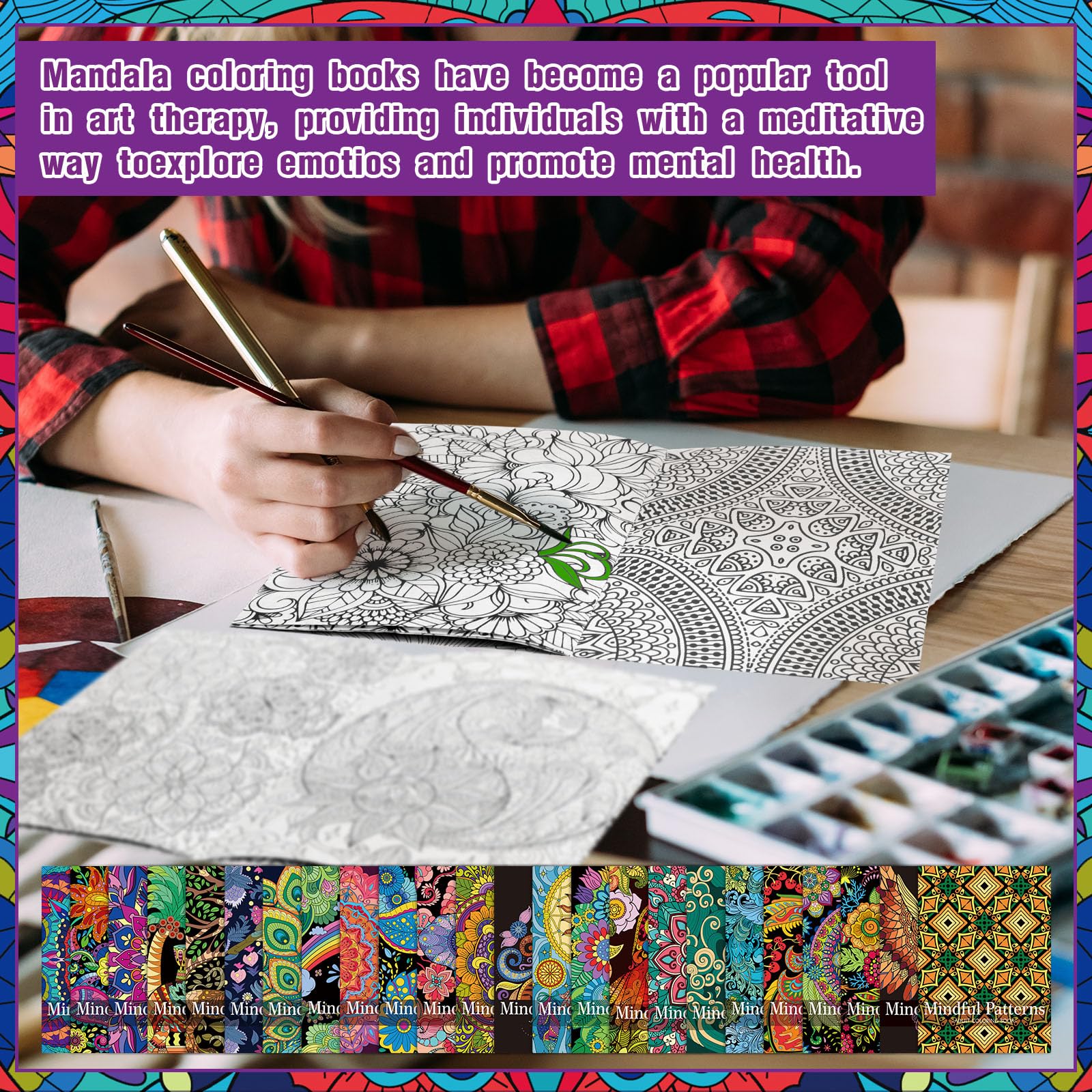 Party favors mindful coloring book set for events