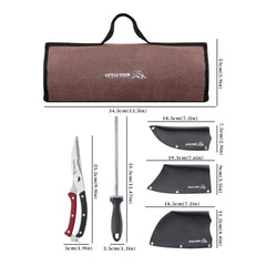 7in Serbian chef knife included