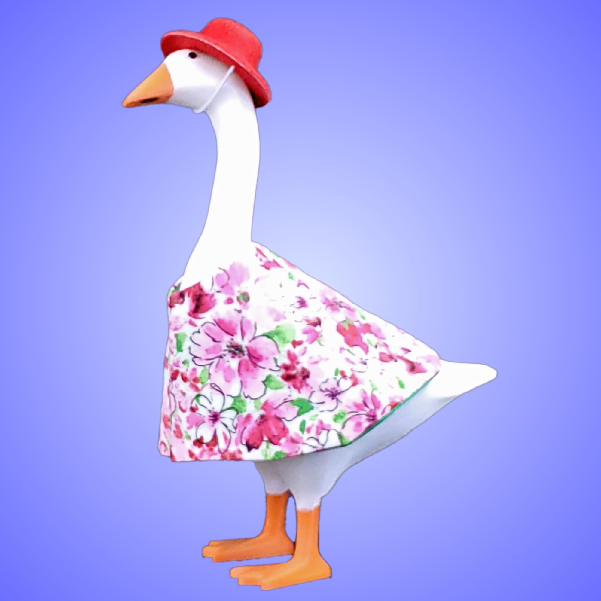 7inch desk goose dress hat outfit red Kats Dog Swag
