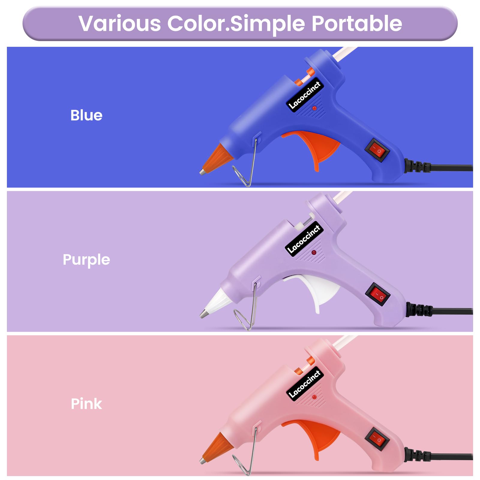 glue gun kit for home office crafts versatile use