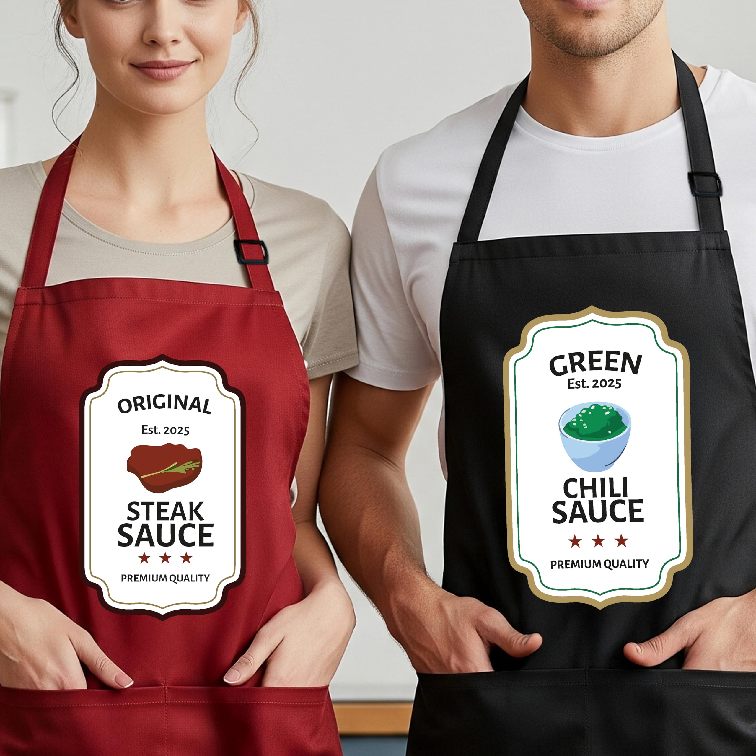 7th Hill customizable apron close up