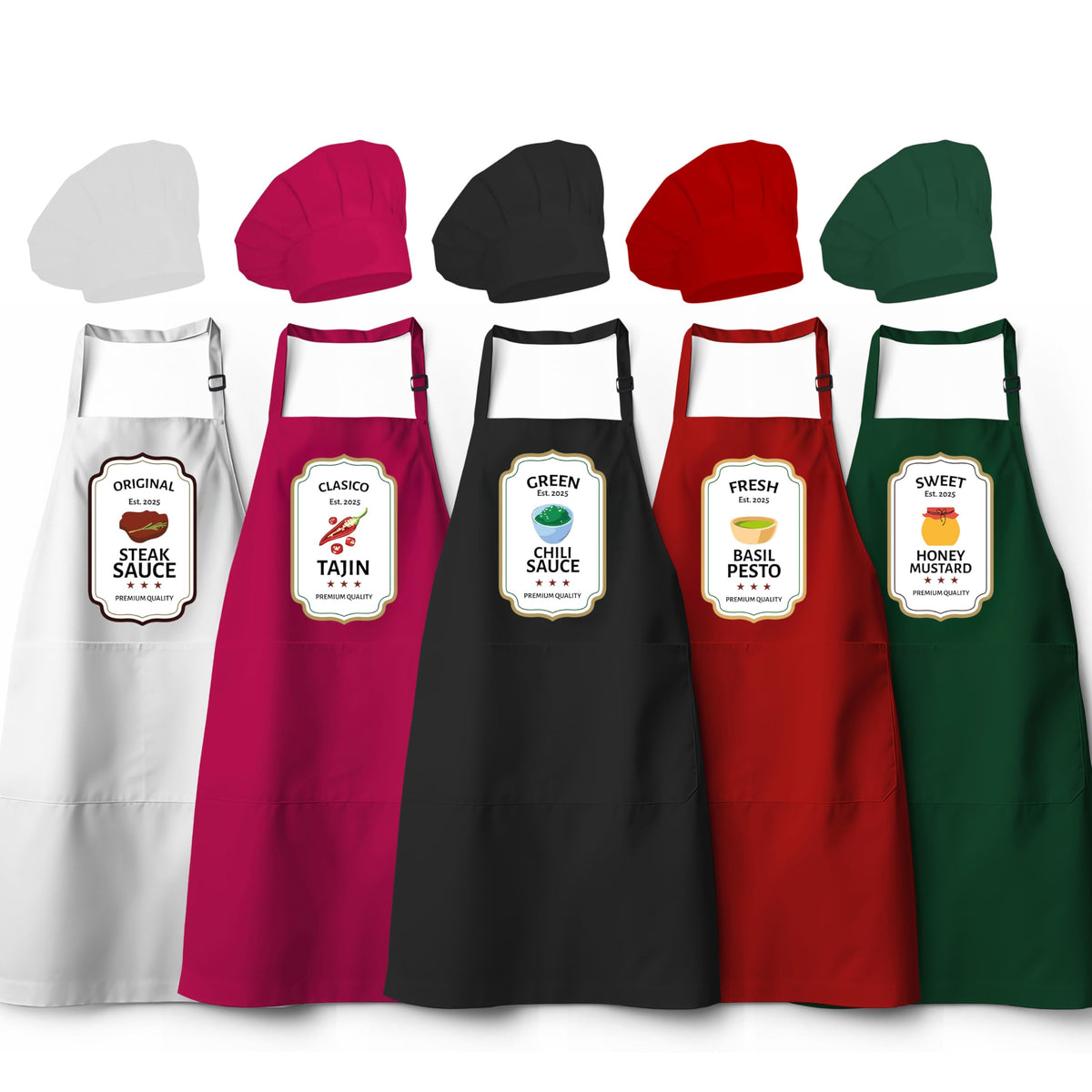 7th Hill Halloween Apron front view