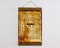 8.7x11.8 inch canvas print with brown and black pine frame