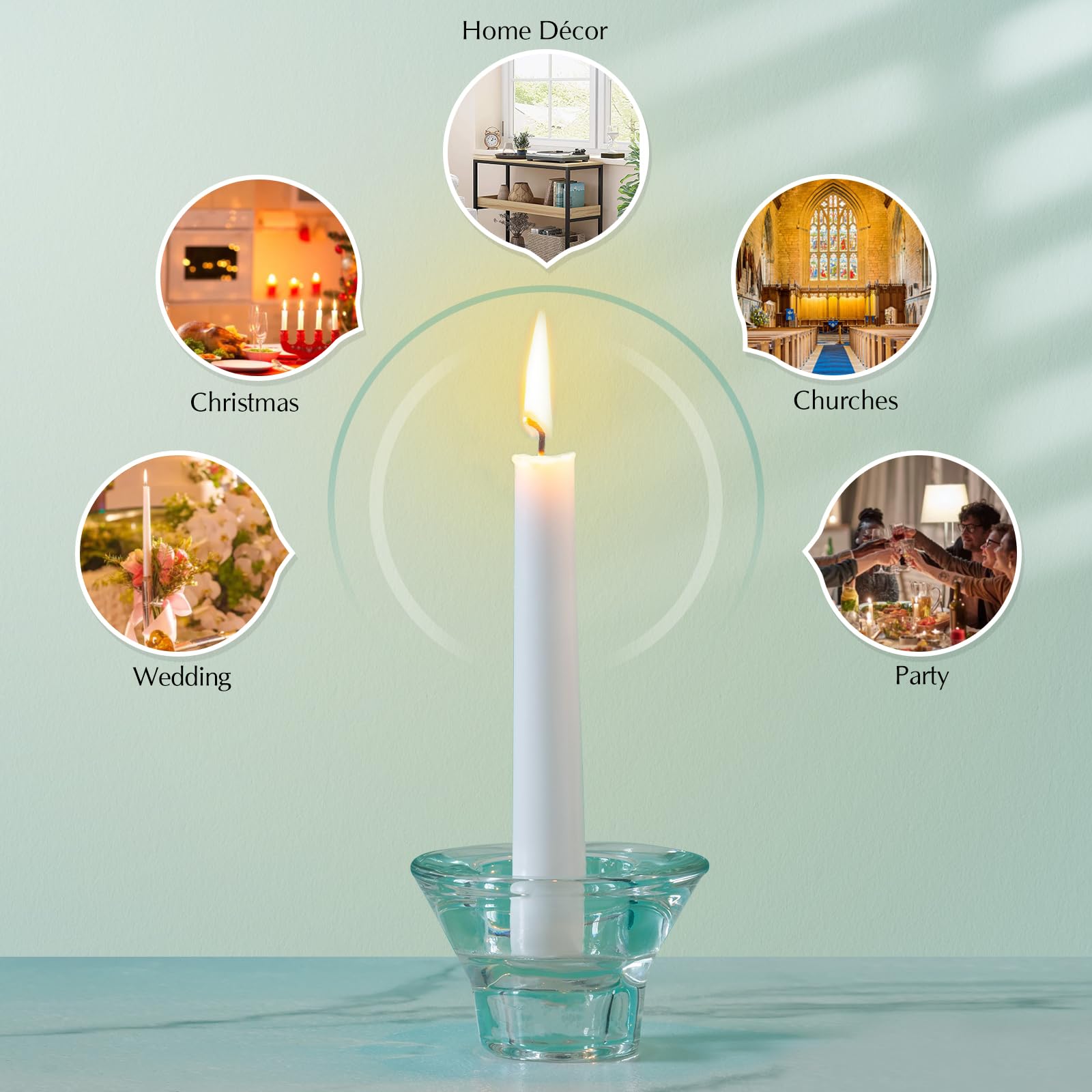 Wedding event decor using Hausware taper candles