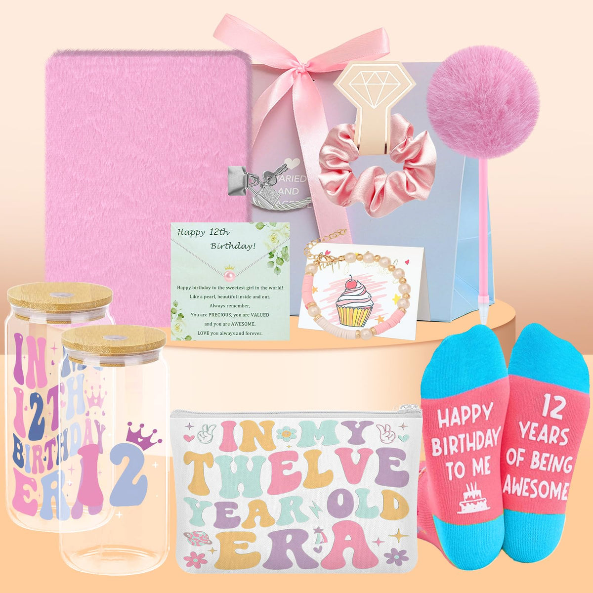 8-pcs-12-year-old-girl-birthday-gift-set tumbler image