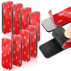 8 sets heavy-duty adhesive hook and loop strips packaging label