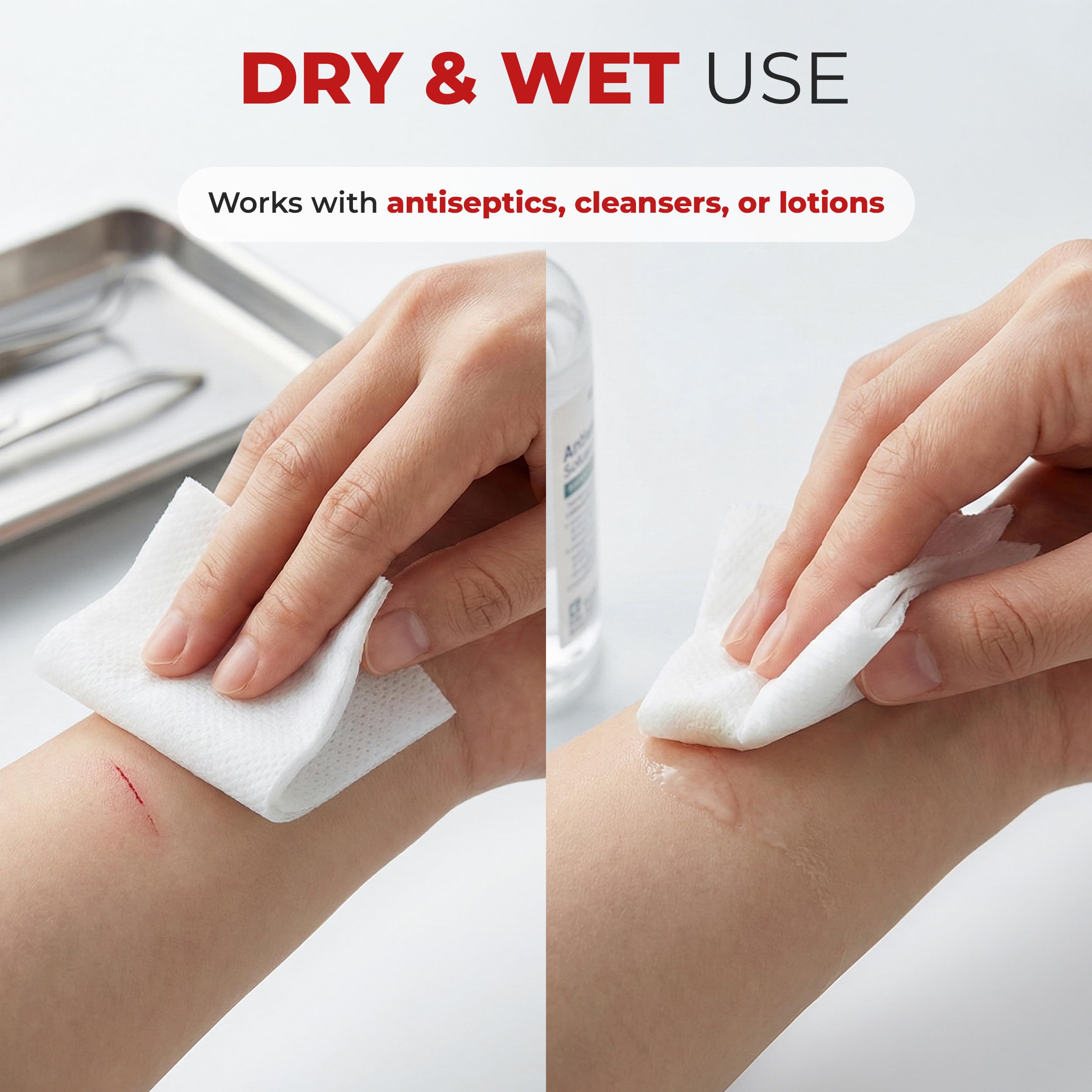 Soft non-woven sponges suitable for skin care and makeup removal