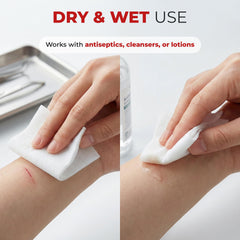 Soft non-woven sponges suitable for skin care and makeup removal