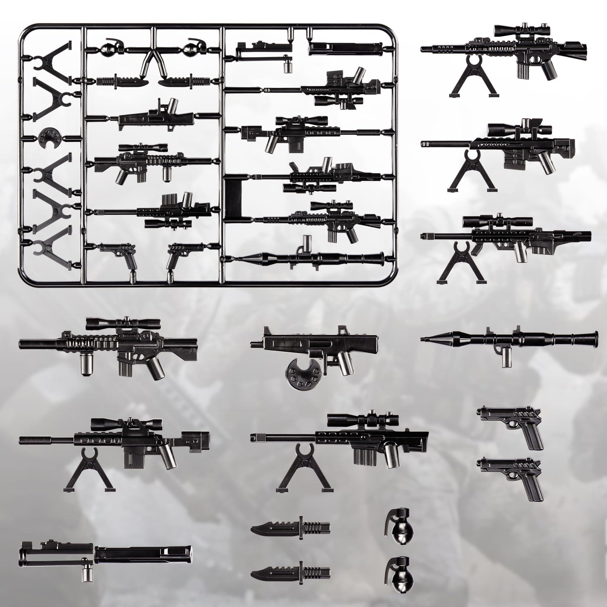 ABS plastic military toy pieces safe and durable