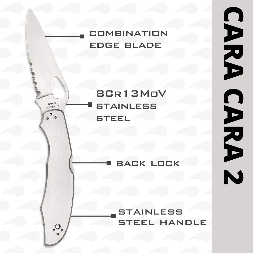 8Cr13MoV stainless blade partially serrated