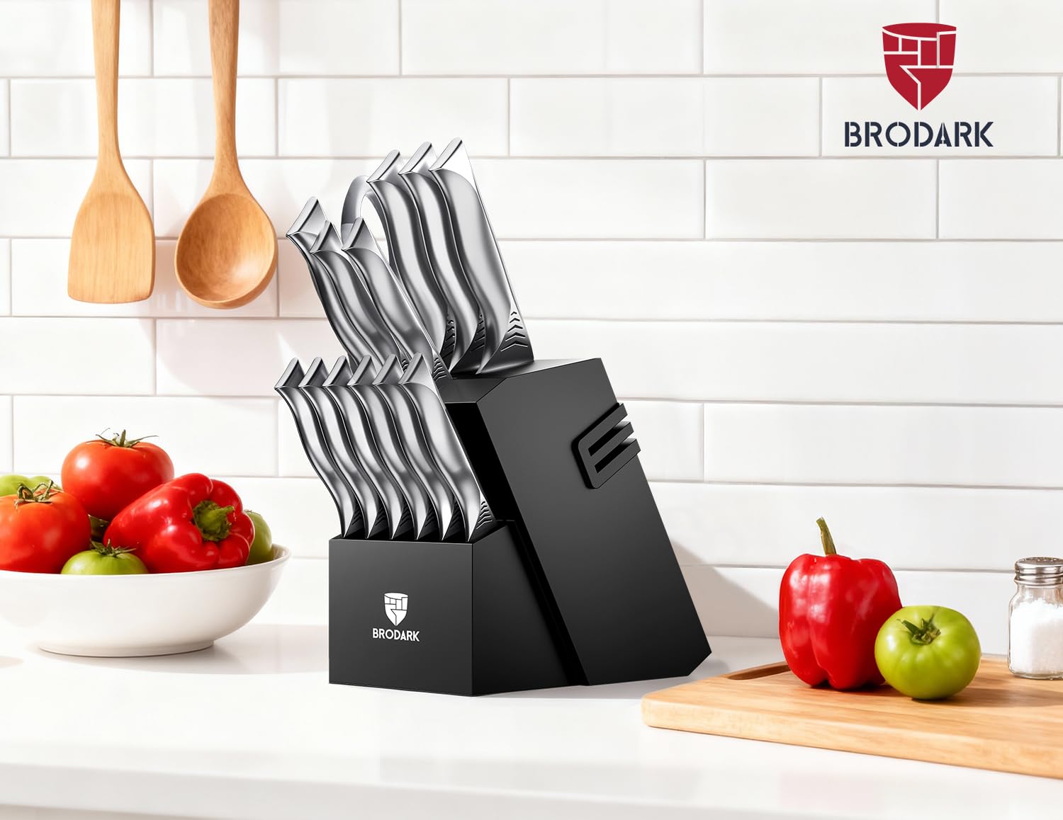 brodark shark series 3.5in paring knife
